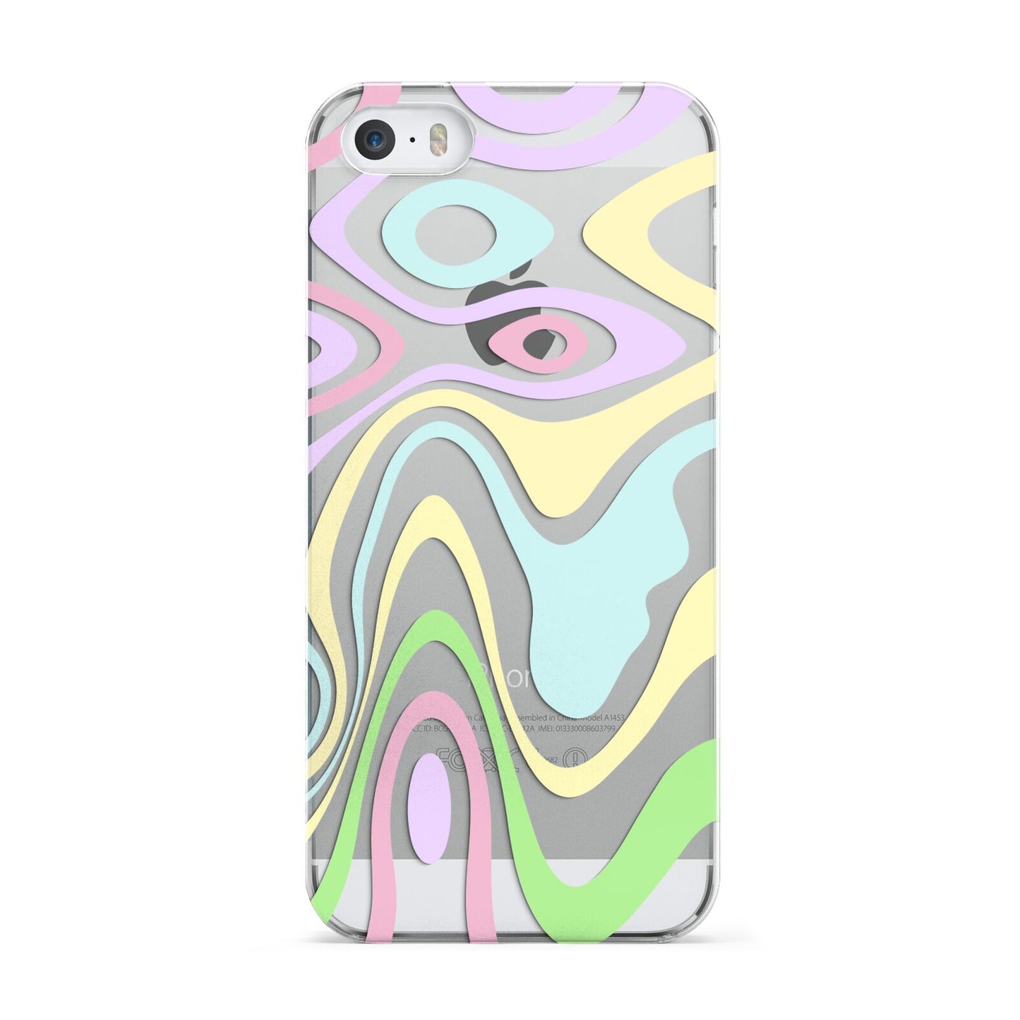 Transparent Swirl Apple iPhone 5 Case