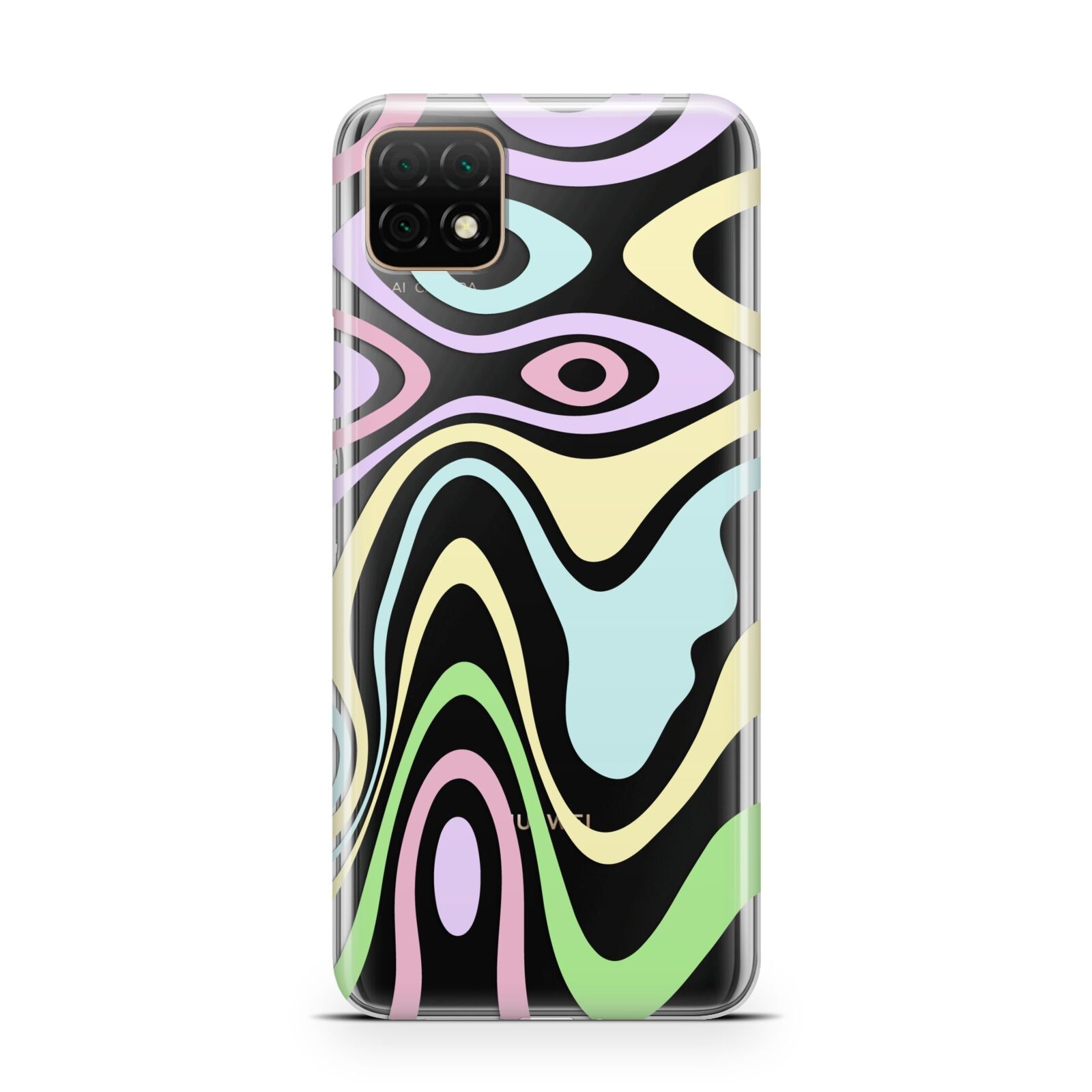 Transparent Swirl Huawei Enjoy 20 Phone Case