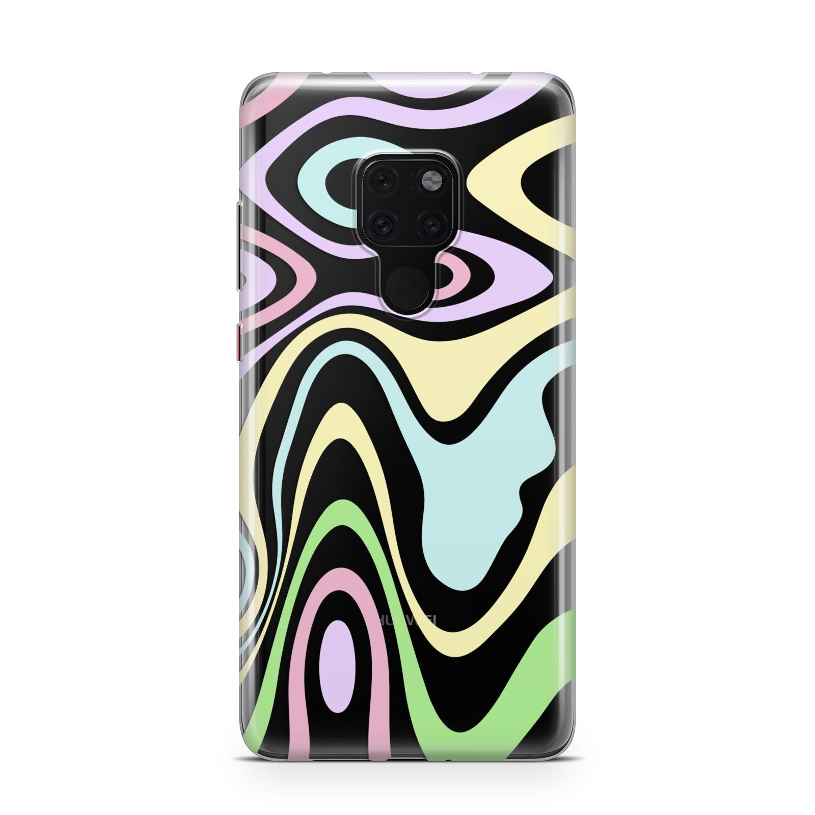 Transparent Swirl Huawei Mate 20 Phone Case