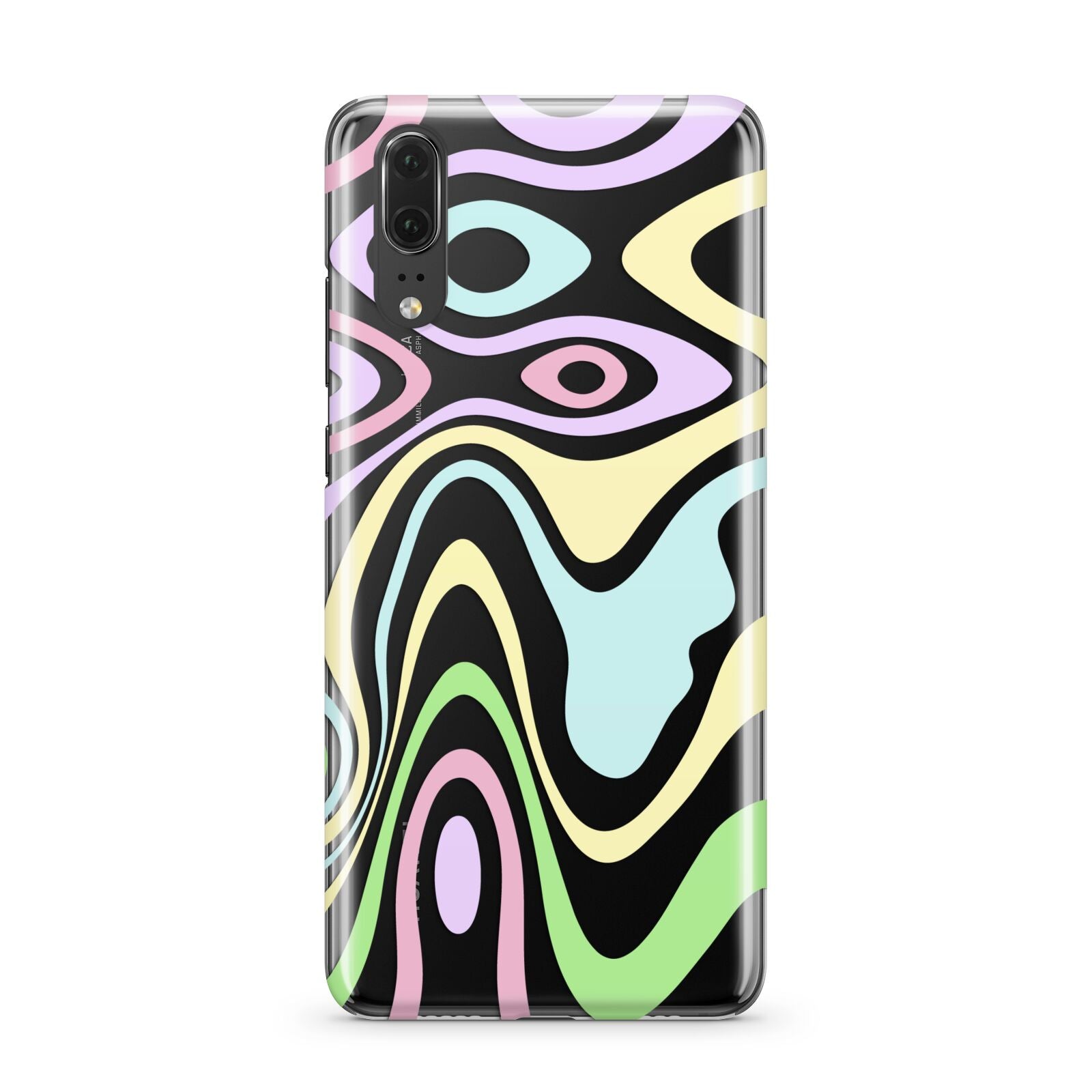 Transparent Swirl Huawei P20 Phone Case