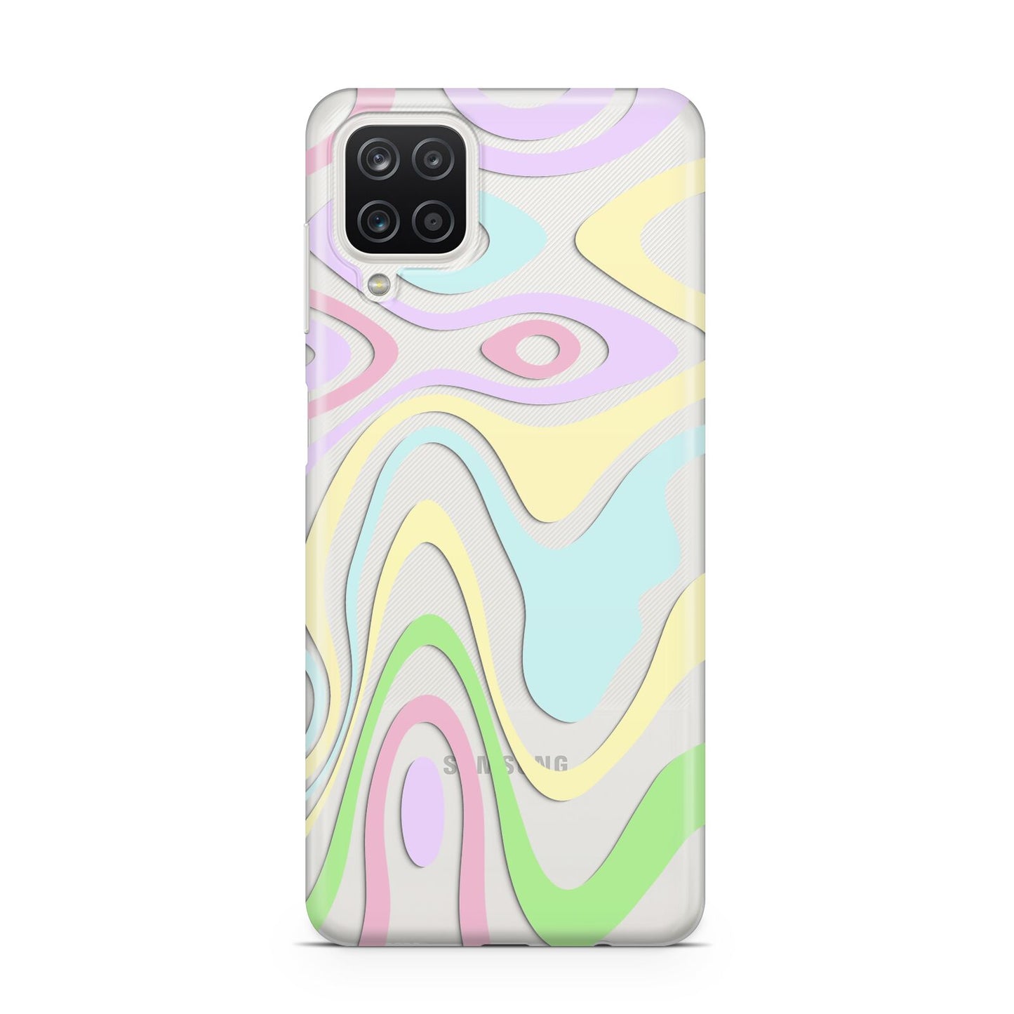 Transparent Swirl Samsung A12 Case