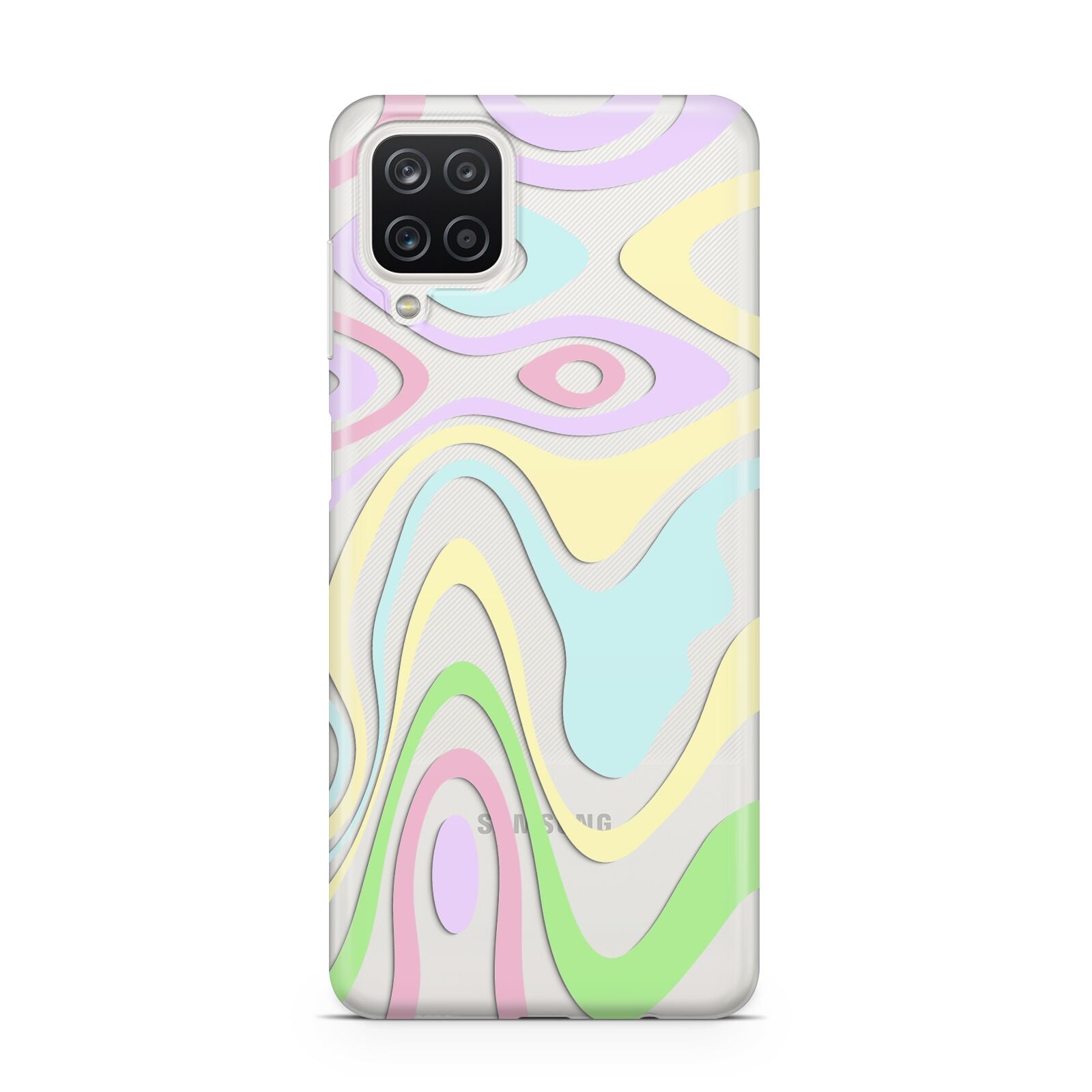 Transparent Swirl Samsung A12 Case