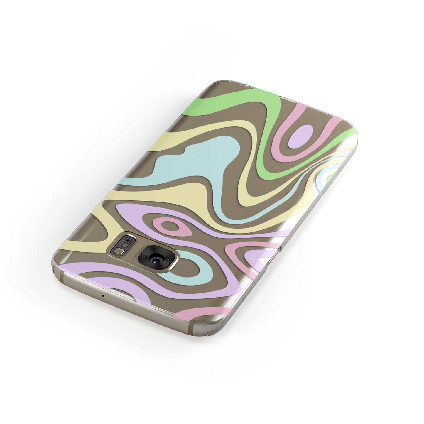 Transparent Swirl Samsung Galaxy Case Front Close Up