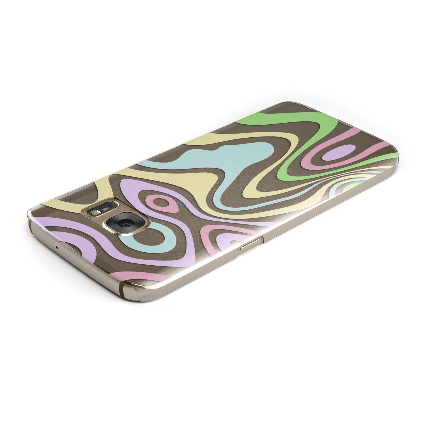 Transparent Swirl Samsung Galaxy Case Top Cutout