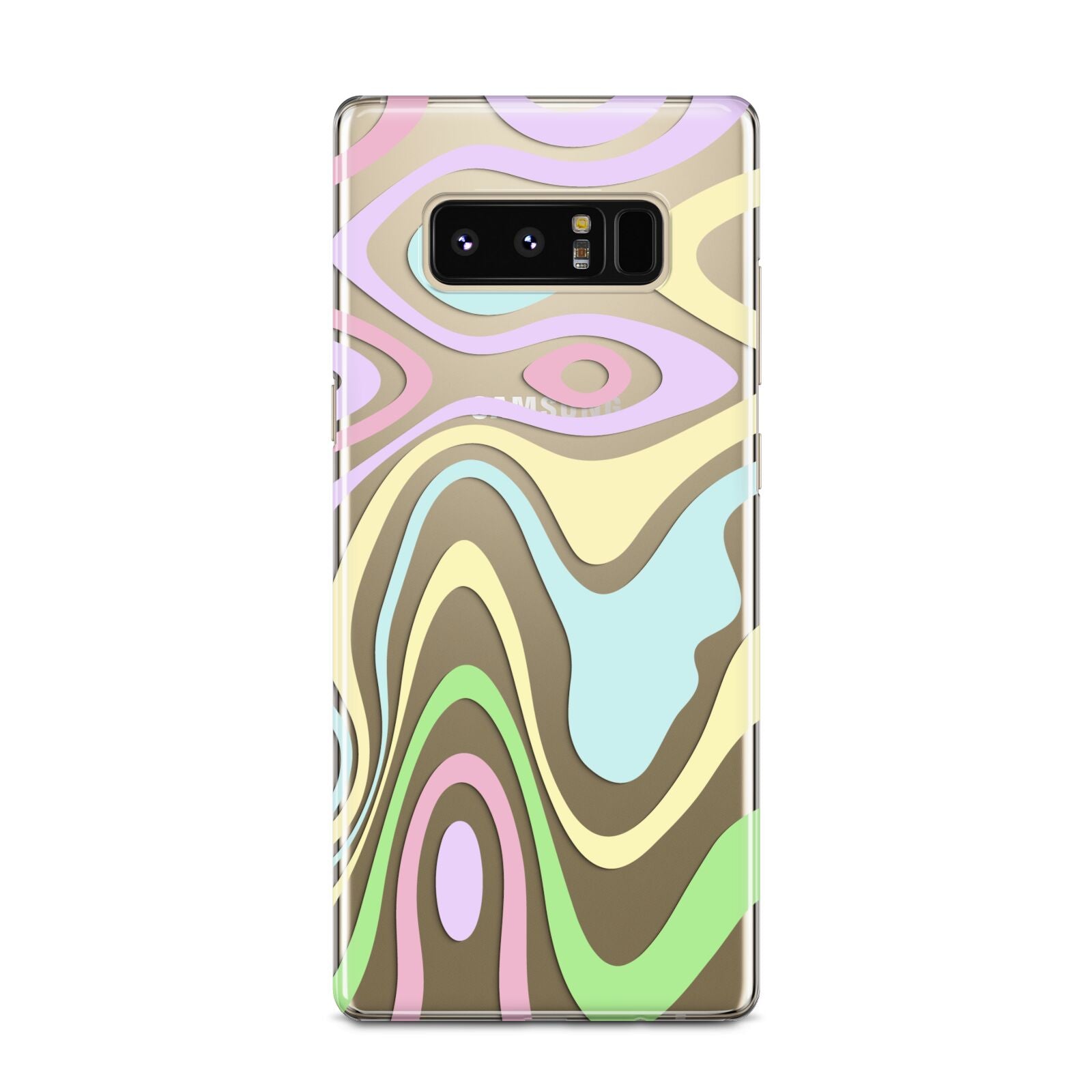 Transparent Swirl Samsung Galaxy Note 8 Case