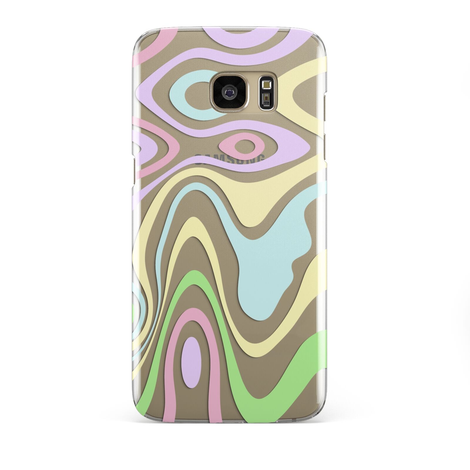 Transparent Swirl Samsung Galaxy S7 Edge Case