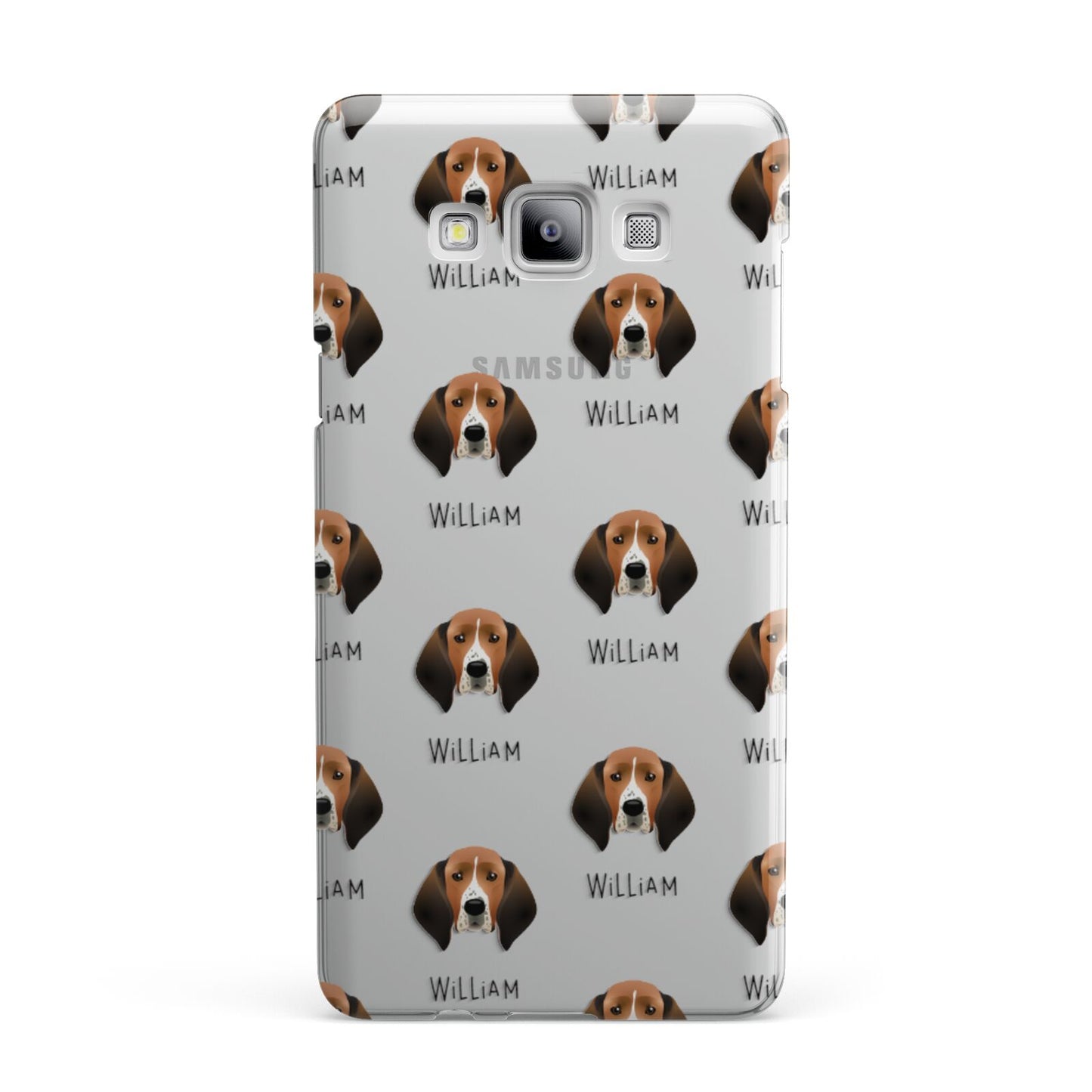 Treeing Walker Coonhound Icon with Name Samsung Galaxy A7 2015 Case