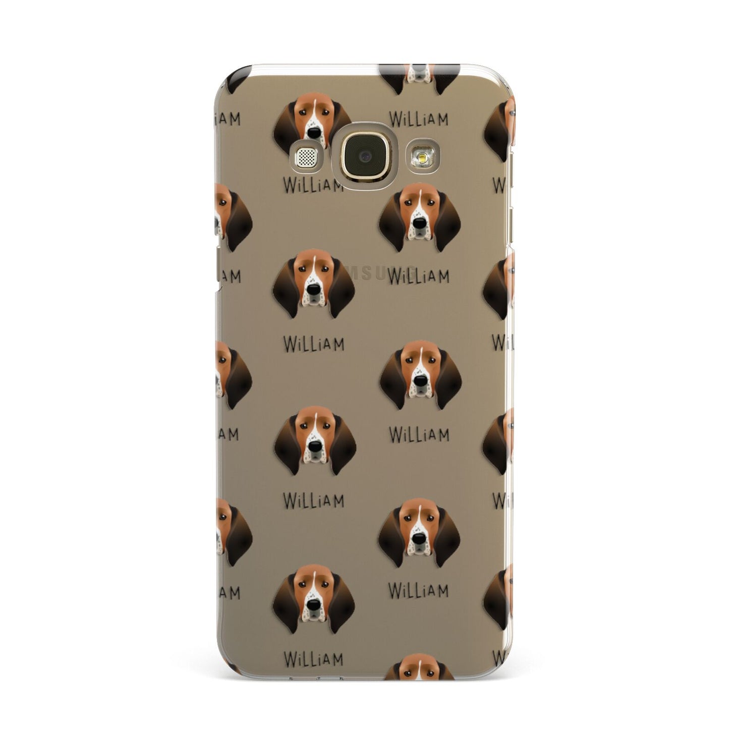 Treeing Walker Coonhound Icon with Name Samsung Galaxy A8 Case