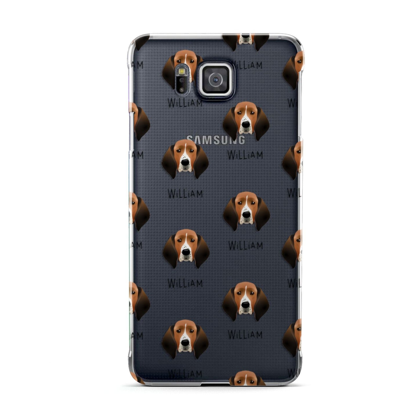 Treeing Walker Coonhound Icon with Name Samsung Galaxy Alpha Case