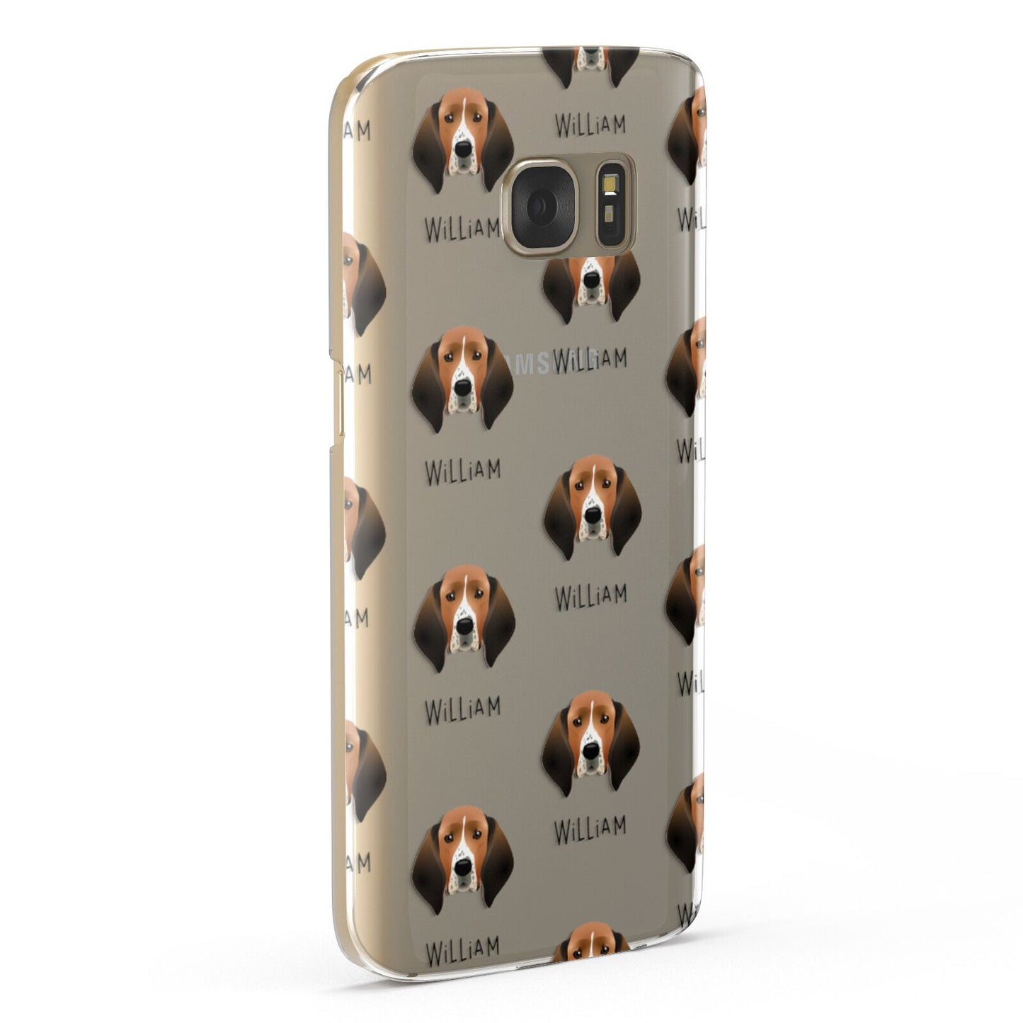 Treeing Walker Coonhound Icon with Name Samsung Galaxy Case Fourty Five Degrees