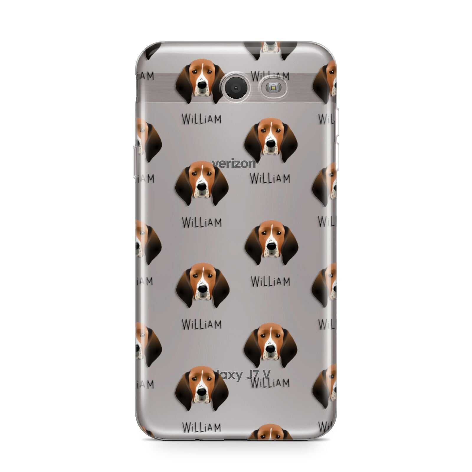 Treeing Walker Coonhound Icon with Name Samsung Galaxy J7 2017 Case