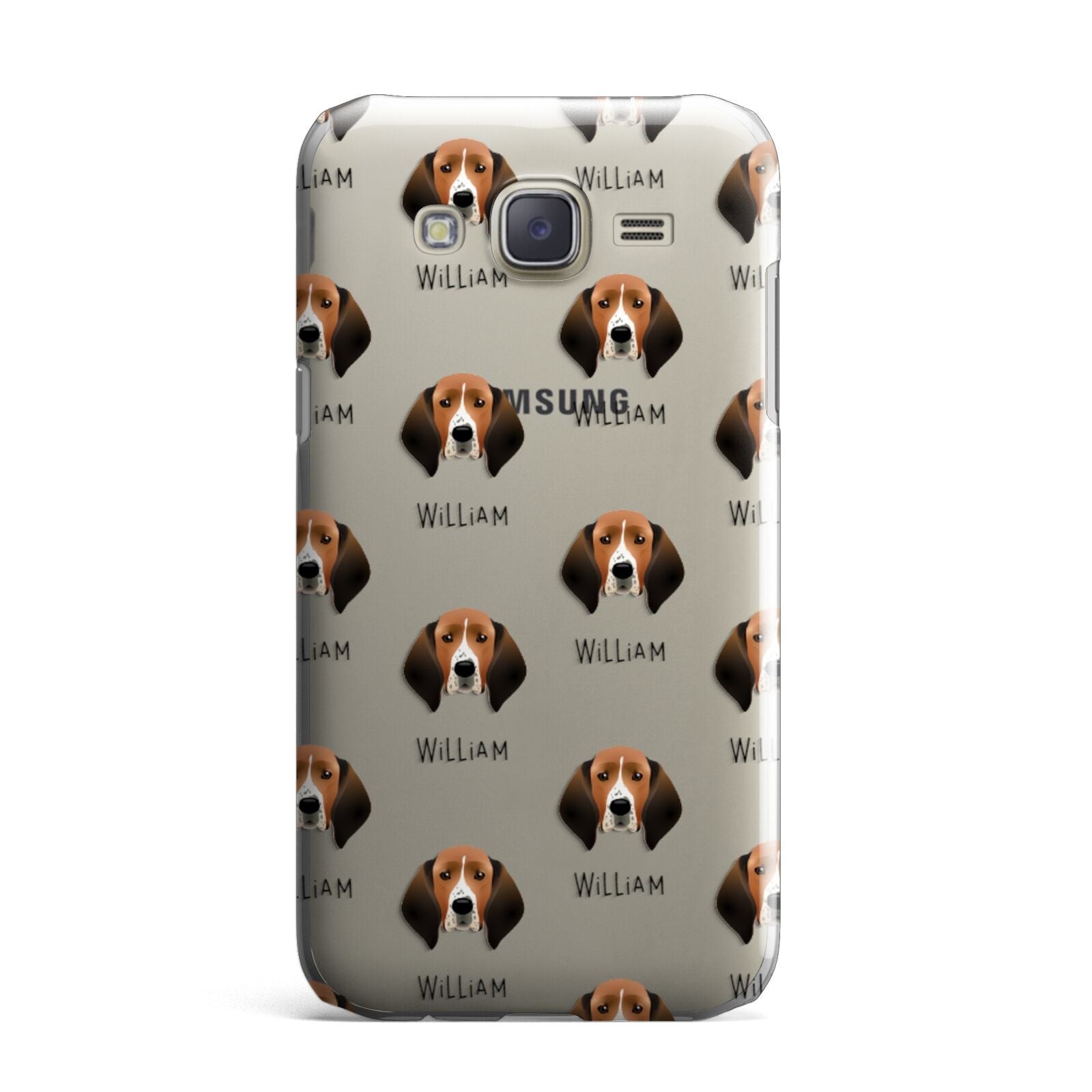 Treeing Walker Coonhound Icon with Name Samsung Galaxy J7 Case