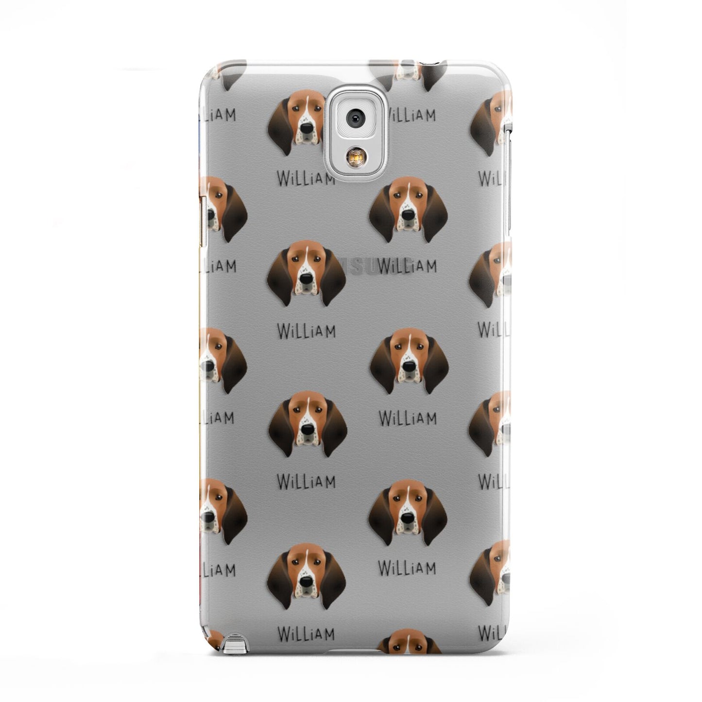 Treeing Walker Coonhound Icon with Name Samsung Galaxy Note 3 Case