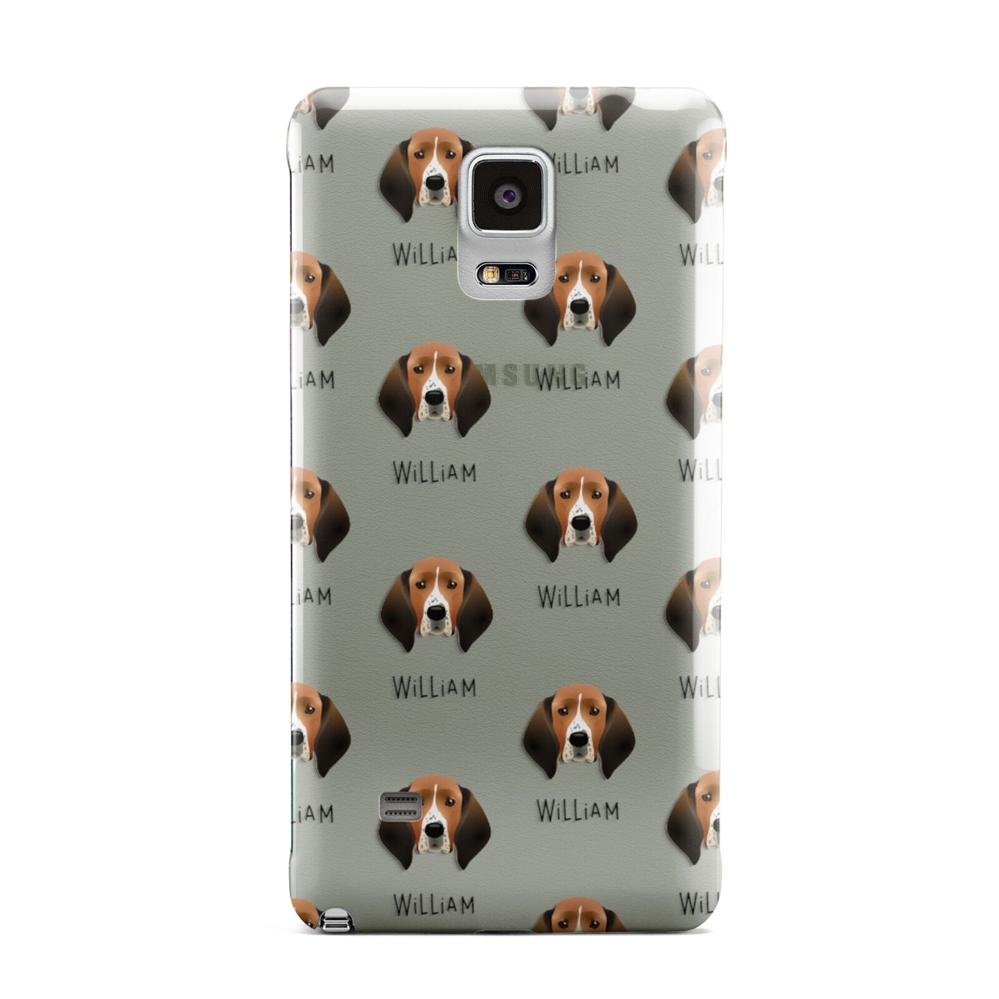 Treeing Walker Coonhound Icon with Name Samsung Galaxy Note 4 Case