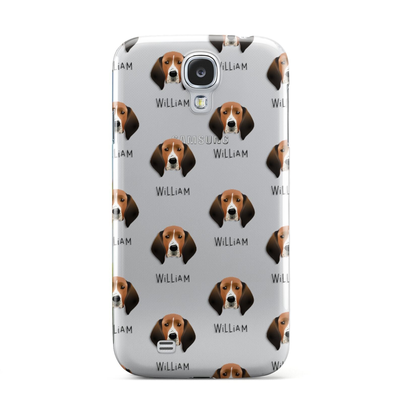 Treeing Walker Coonhound Icon with Name Samsung Galaxy S4 Case