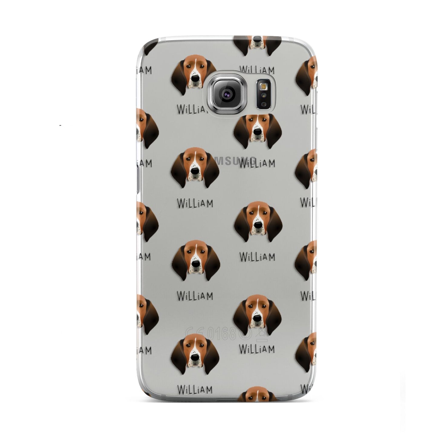 Treeing Walker Coonhound Icon with Name Samsung Galaxy S6 Case