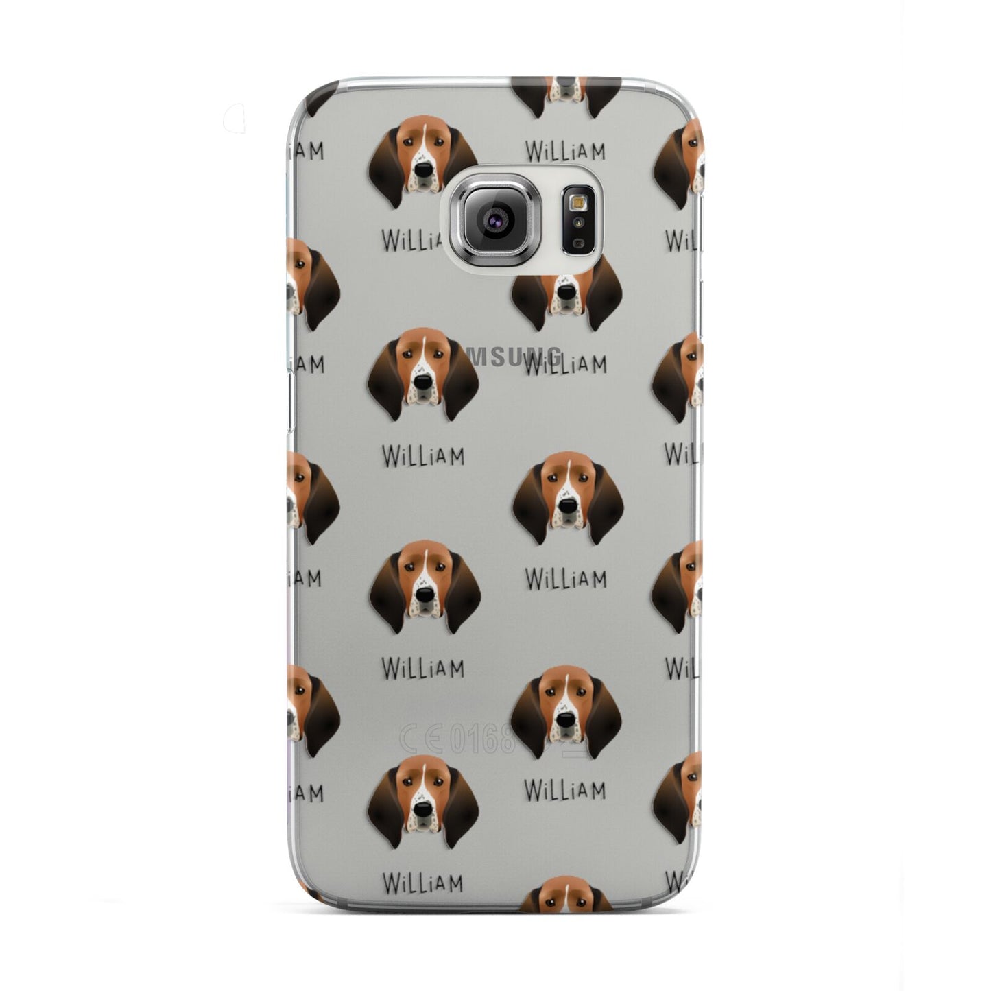 Treeing Walker Coonhound Icon with Name Samsung Galaxy S6 Edge Case