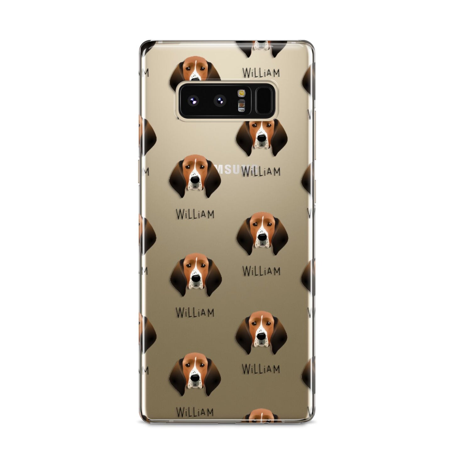 Treeing Walker Coonhound Icon with Name Samsung Galaxy S8 Case