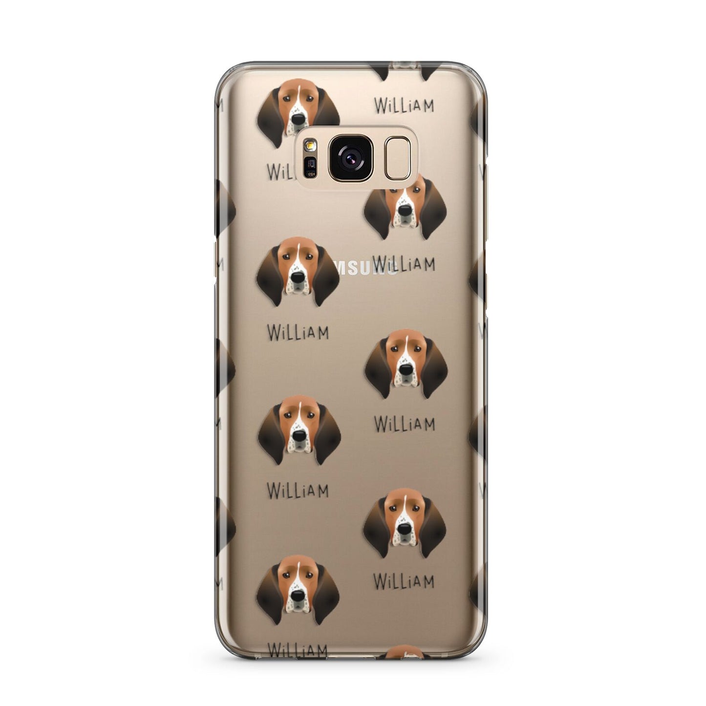 Treeing Walker Coonhound Icon with Name Samsung Galaxy S8 Plus Case