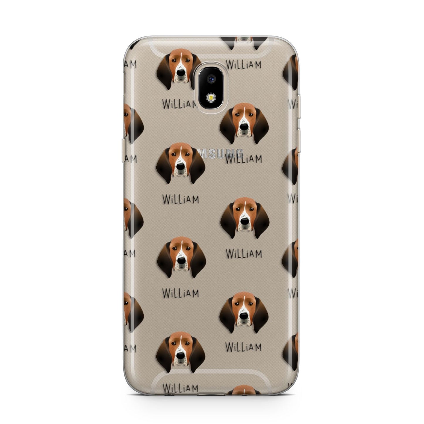 Treeing Walker Coonhound Icon with Name Samsung J5 2017 Case
