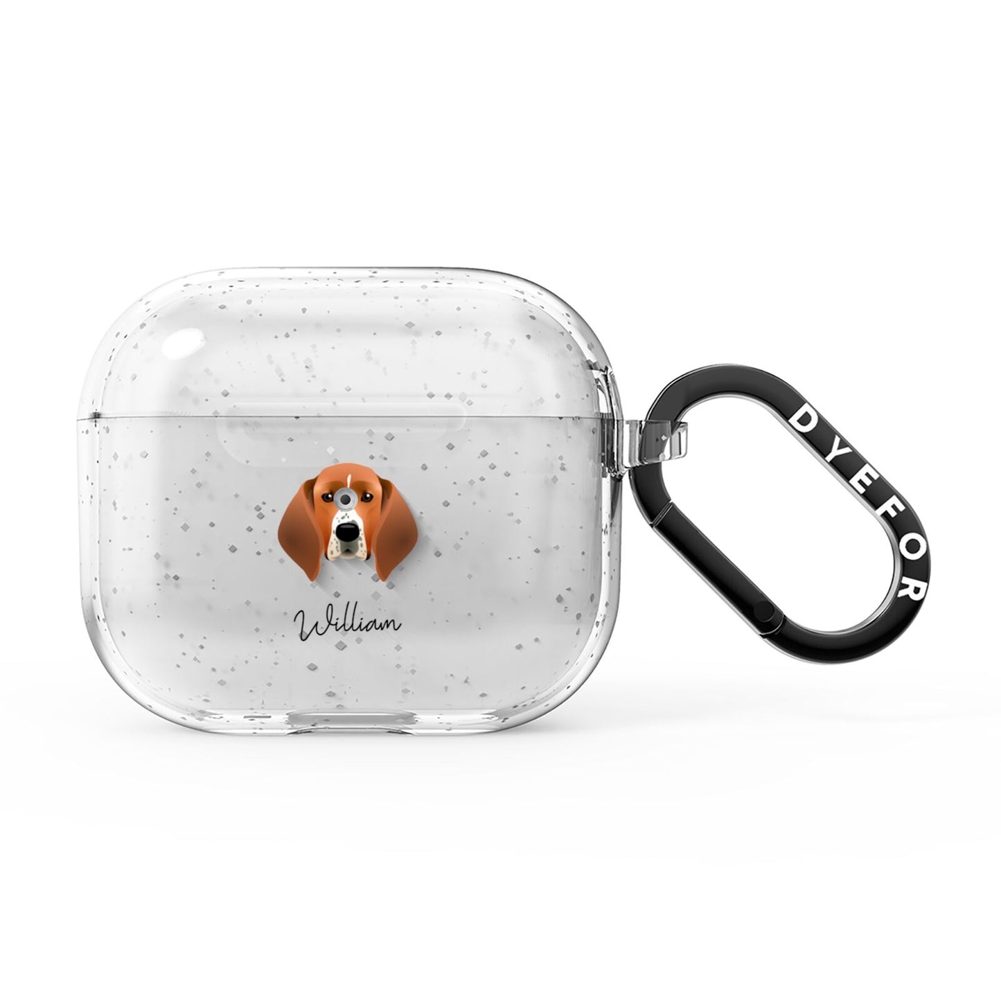 Treeing Walker Coonhound Personalised AirPods Glitter Case 3rd Gen