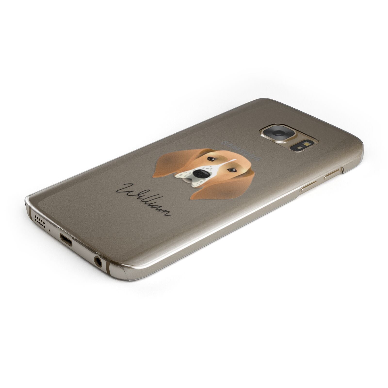 Treeing Walker Coonhound Personalised Samsung Galaxy Case Bottom Cutout