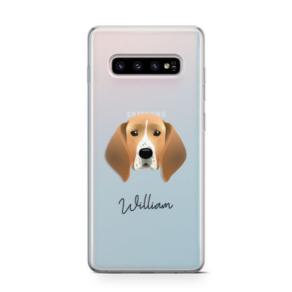 Treeing Walker Coonhound Personalised Samsung Galaxy S10 Case