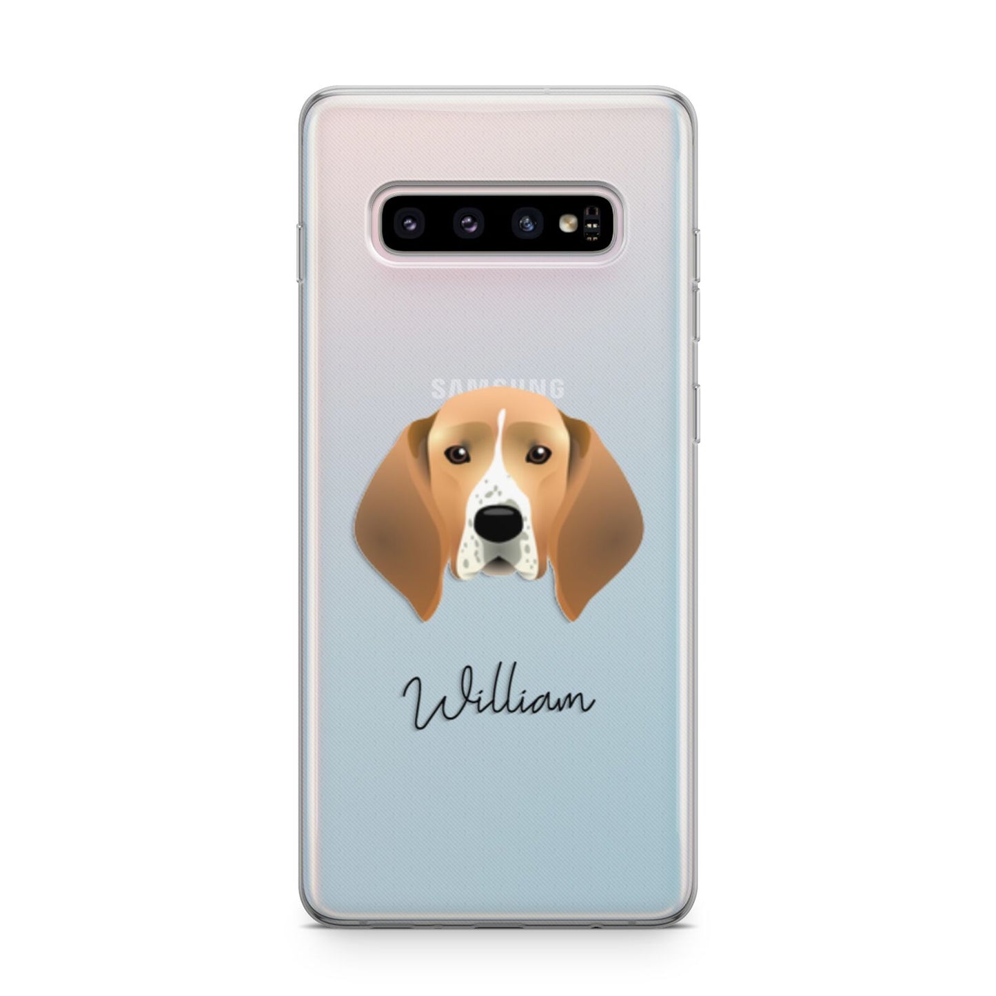 Treeing Walker Coonhound Personalised Samsung Galaxy S10 Plus Case