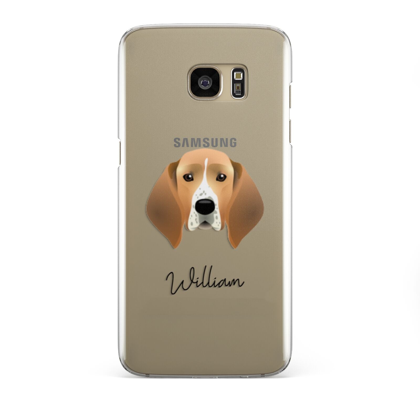 Treeing Walker Coonhound Personalised Samsung Galaxy S7 Edge Case