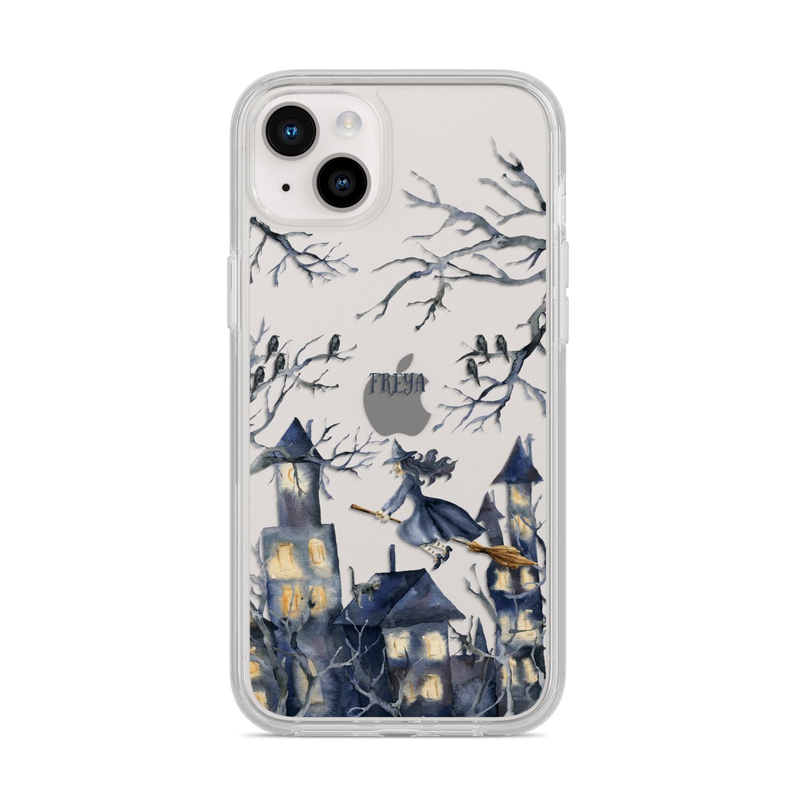 Treetop Halloween Witch iPhone 14 Plus Clear Tough Case Starlight