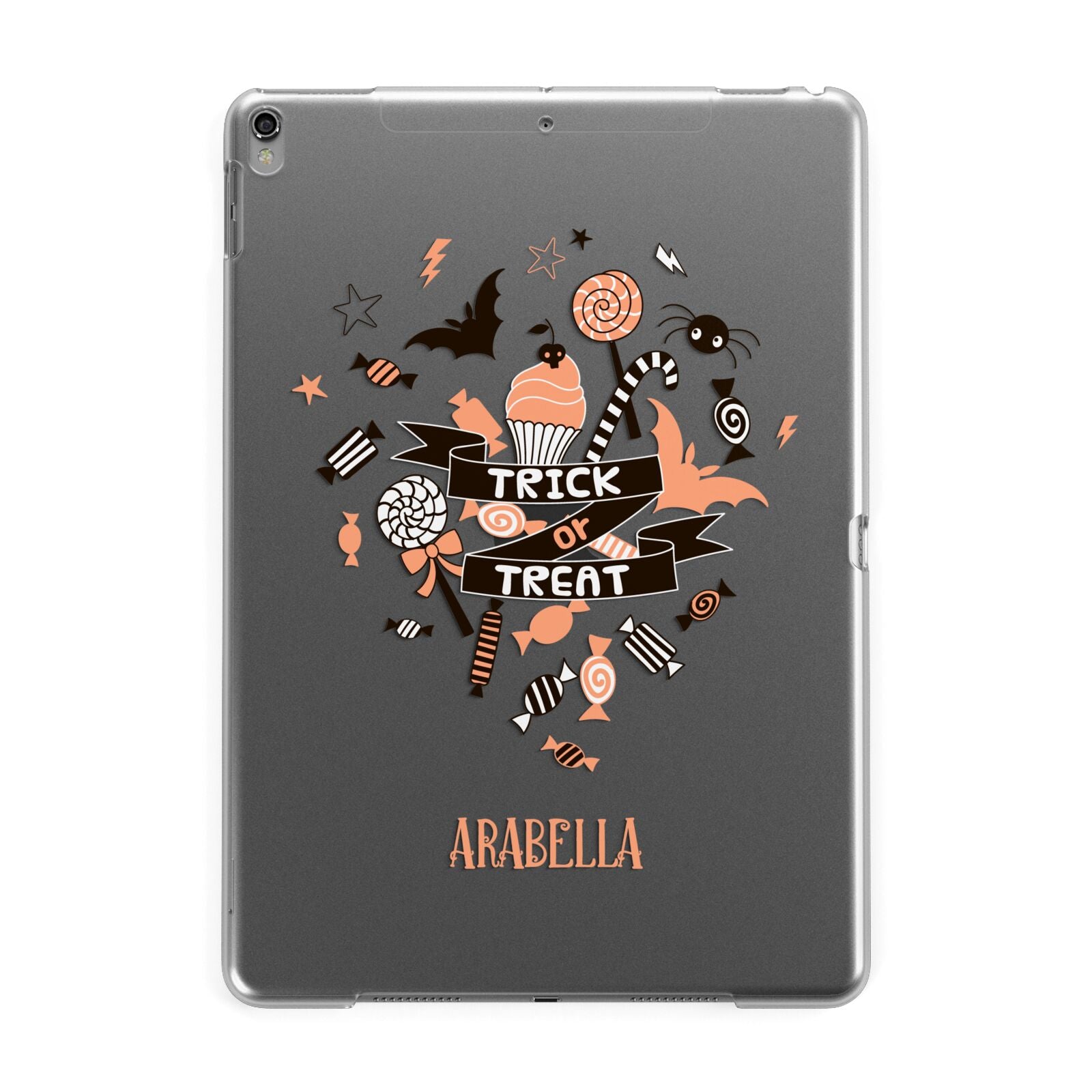 Trick or Treat Apple iPad Grey Case