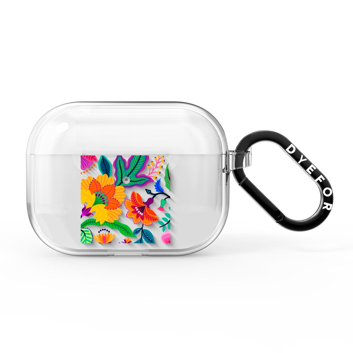 Tropical Floral AirPods Pro Clear Case