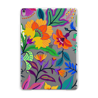 Tropical Floral Apple iPad Silver Case