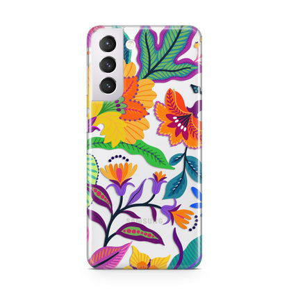 Tropical Floral Samsung S21 Case