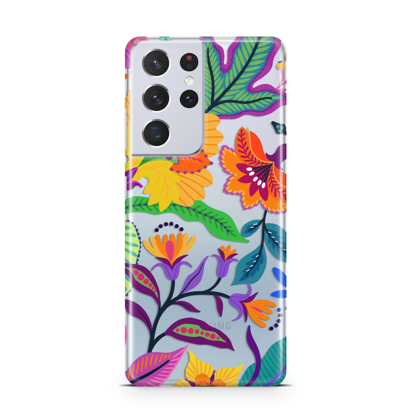 Tropical Floral Samsung S21 Ultra Case