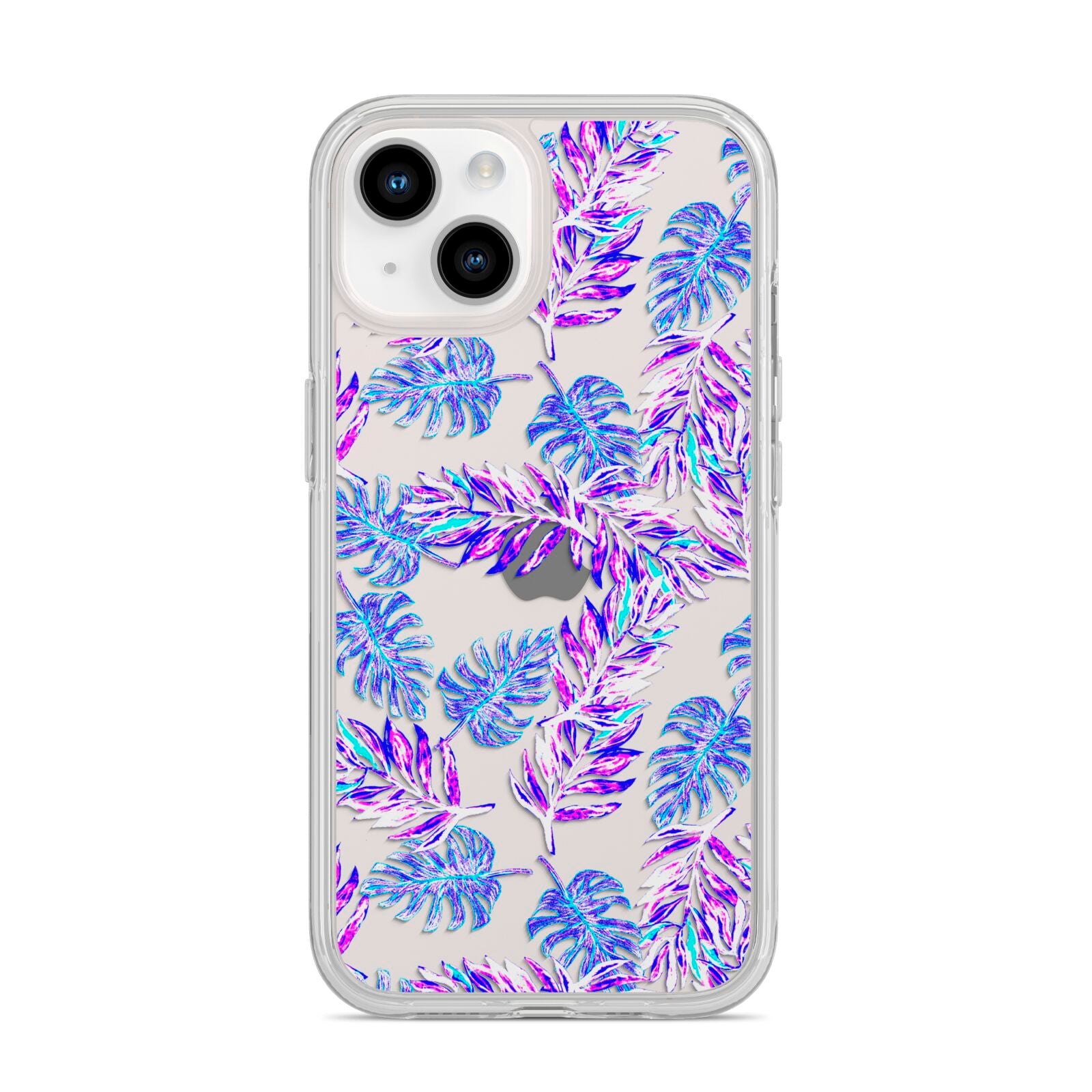 Tropical Palm Leaf iPhone 14 Clear Tough Case Starlight