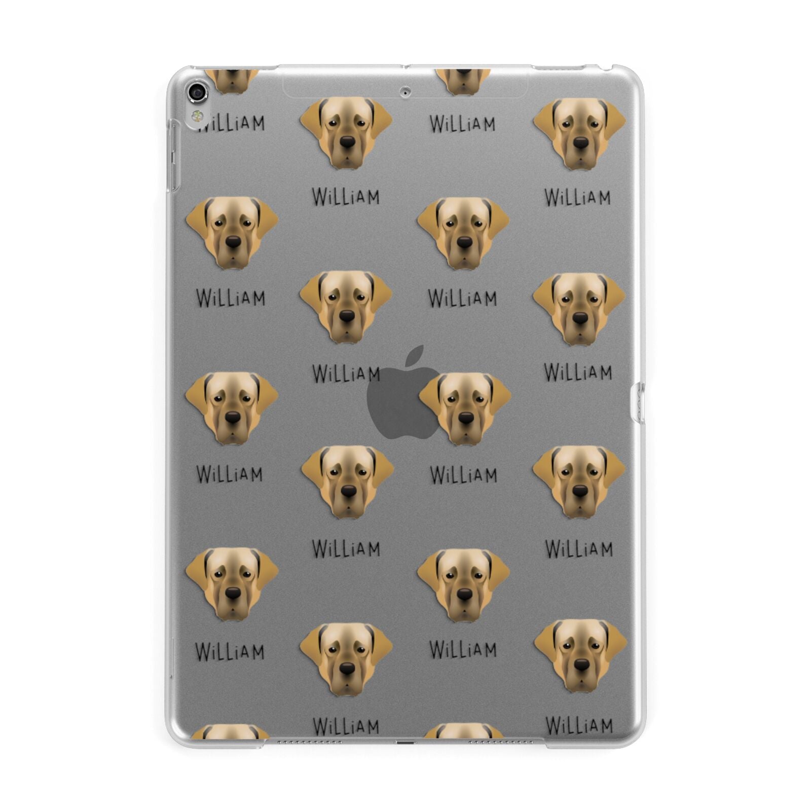 Turkish Kangal Dog Icon with Name Apple iPad Silver Case