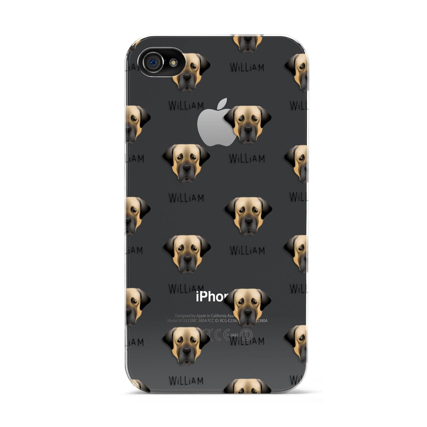 Turkish Kangal Dog Icon with Name Apple iPhone 4s Case