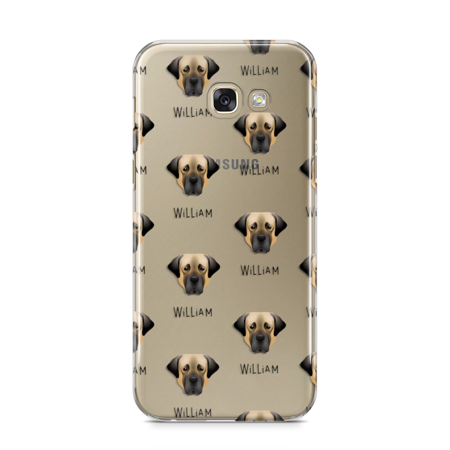 Turkish Kangal Dog Icon with Name Samsung Galaxy A5 2017 Case on gold phone