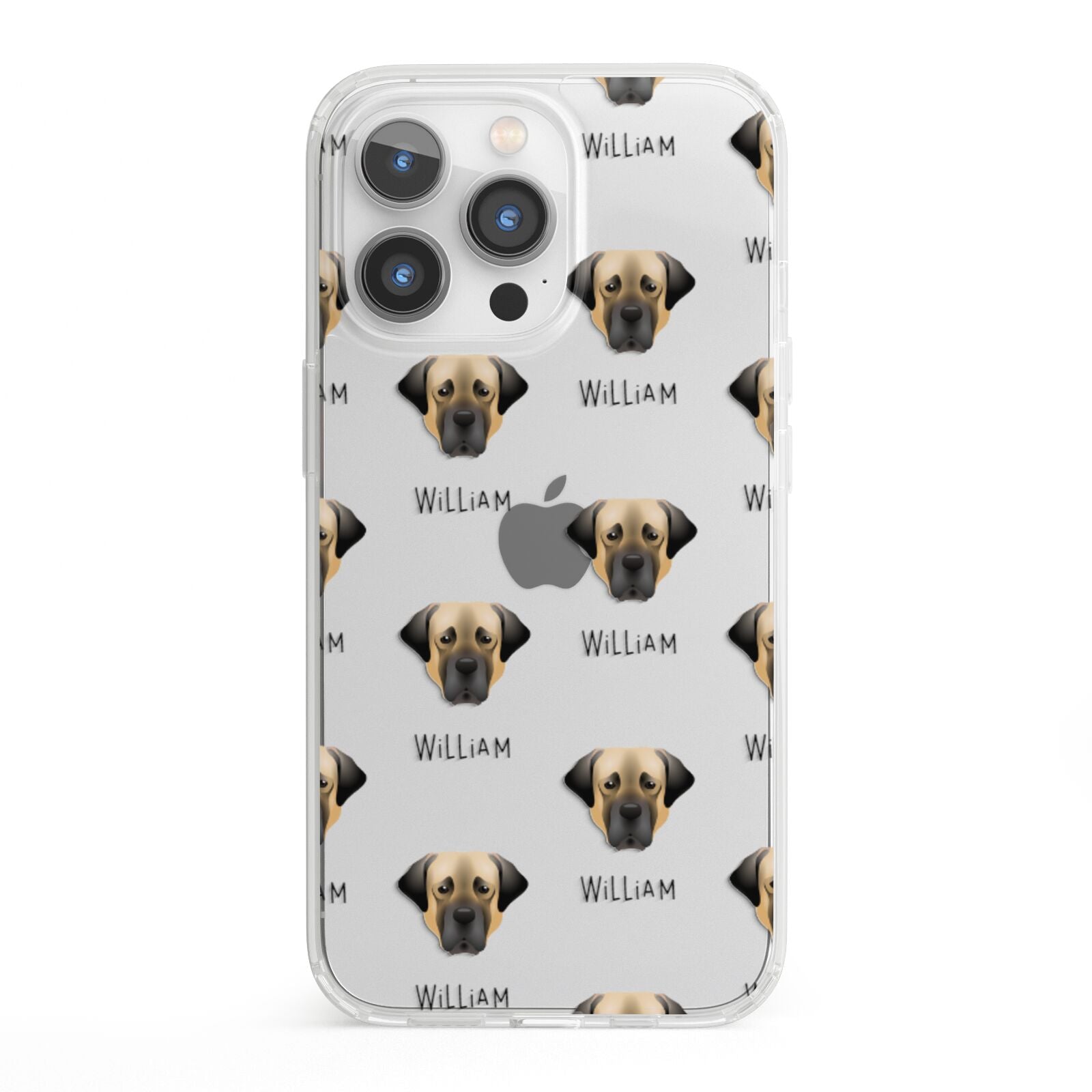 Turkish Kangal Dog Icon with Name iPhone 13 Pro Clear Bumper Case