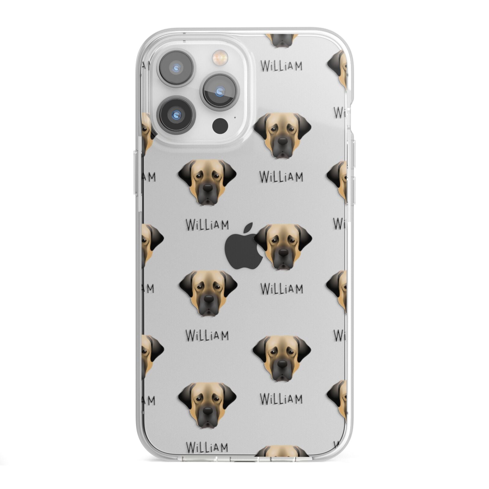 Turkish Kangal Dog Icon with Name iPhone 13 Pro Max TPU Impact Case with White Edges