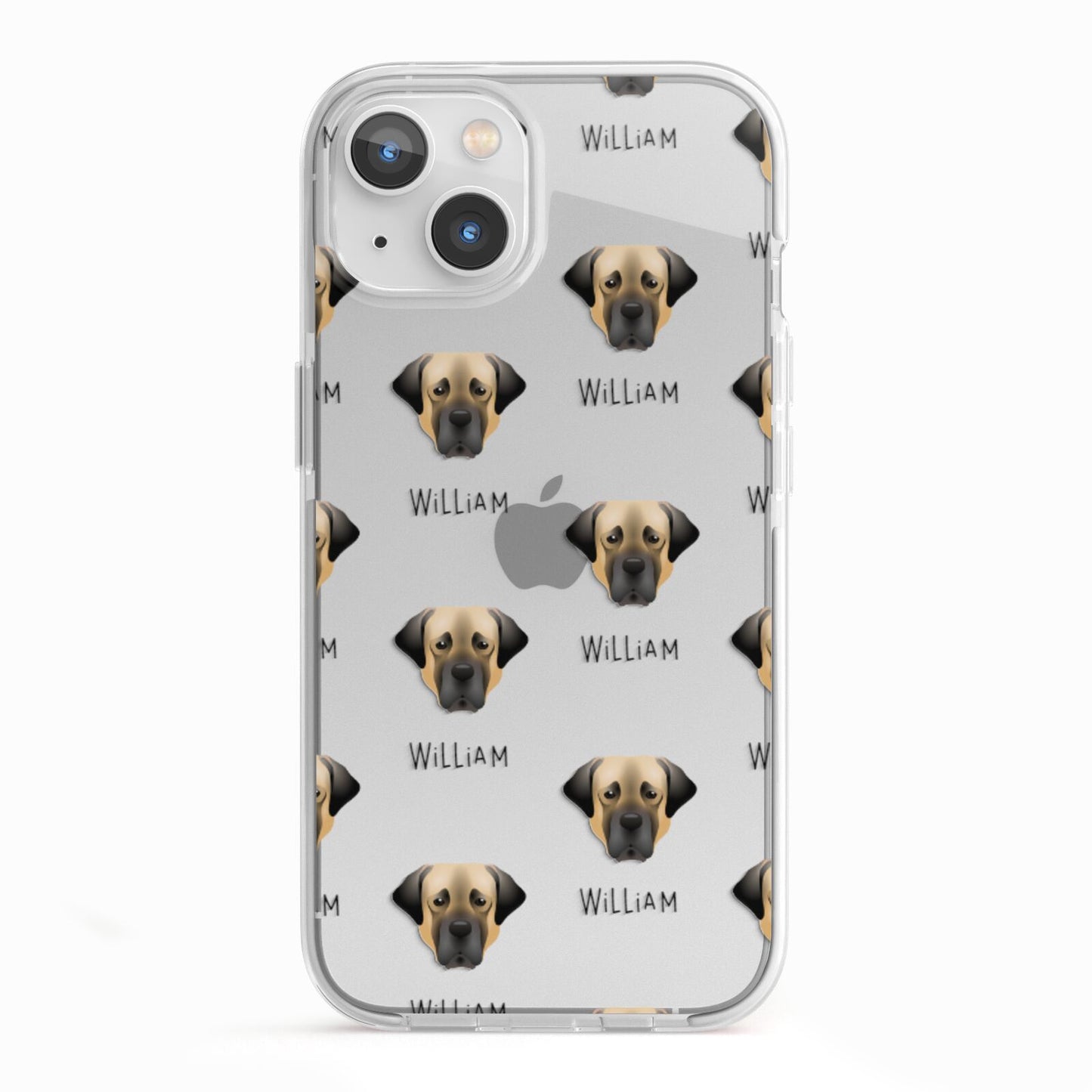 Turkish Kangal Dog Icon with Name iPhone 13 TPU Impact Case with White Edges