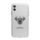 Turkish Kangal Dog Personalised Apple iPhone 11 in White with Bumper Case