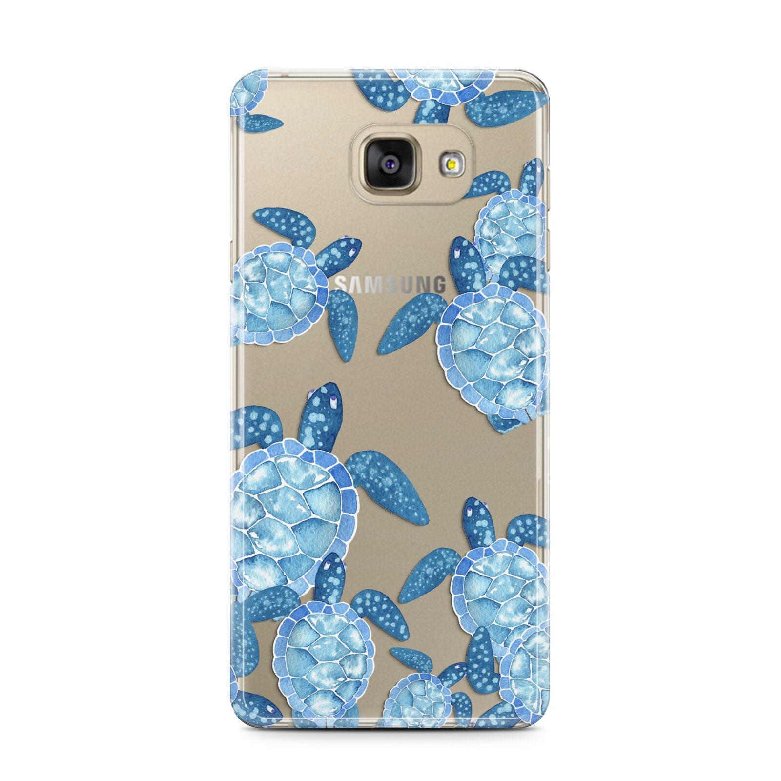 Turtle Samsung Galaxy A7 2016 Case on gold phone