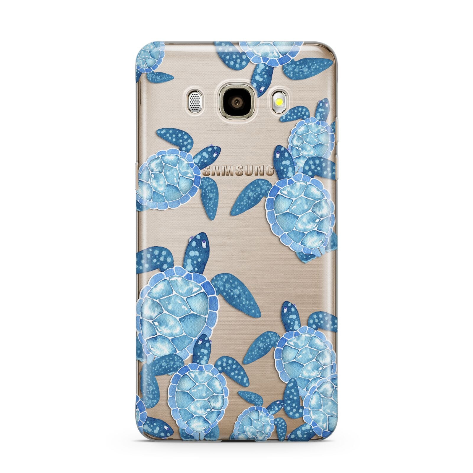 Turtle Samsung Galaxy J7 2016 Case on gold phone