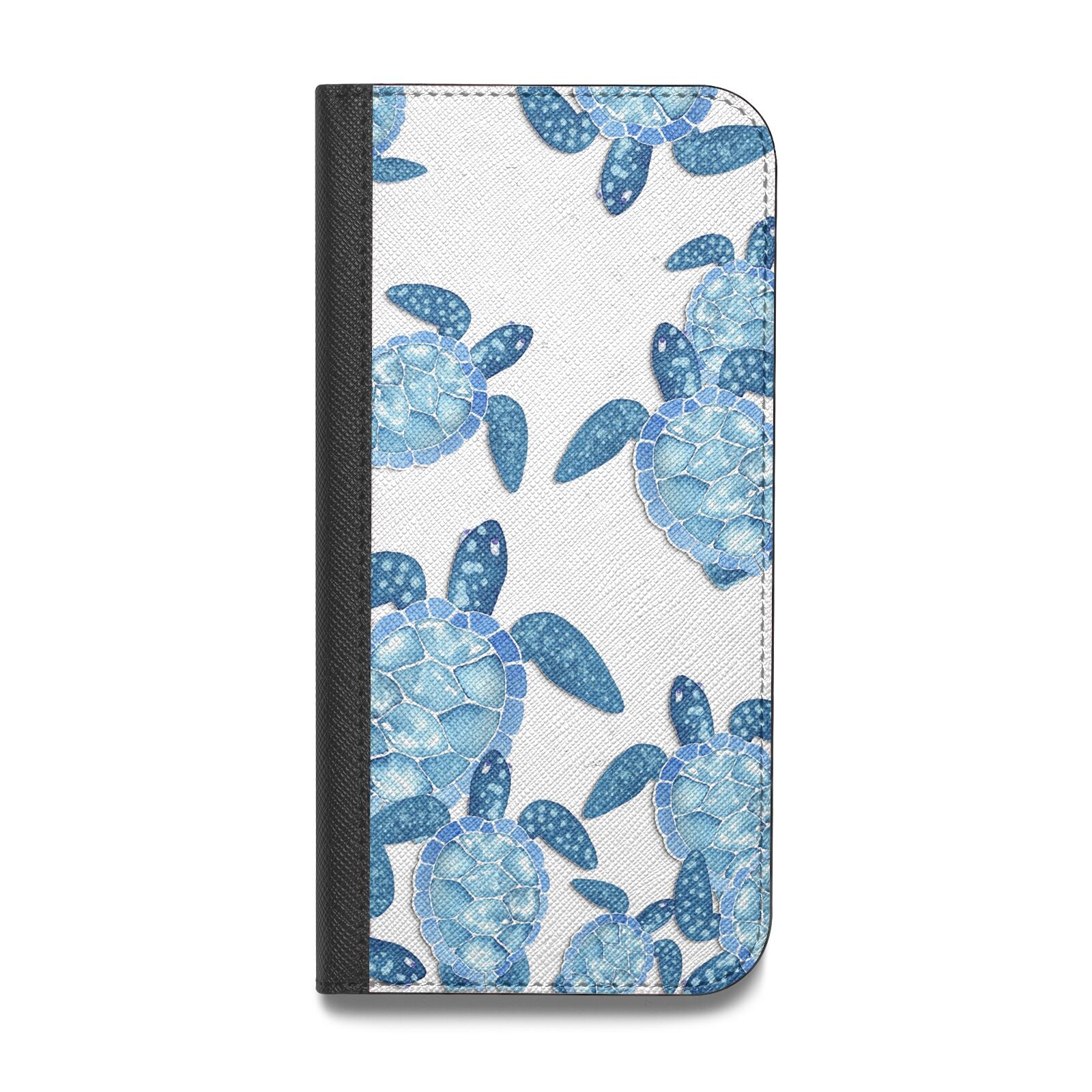 Turtle Vegan Leather Flip iPhone Case