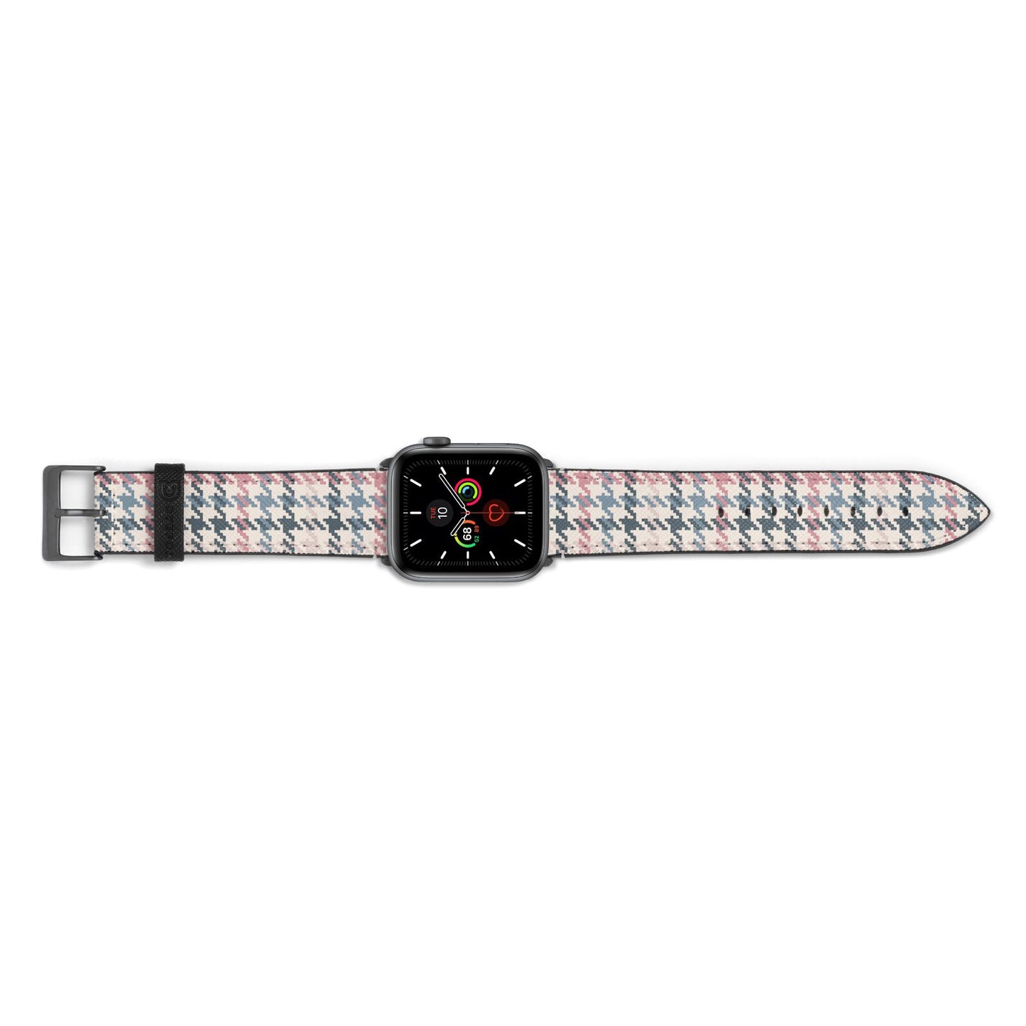 Tweed Houndstooth Apple Watch Strap Landscape Image Space Grey Hardware