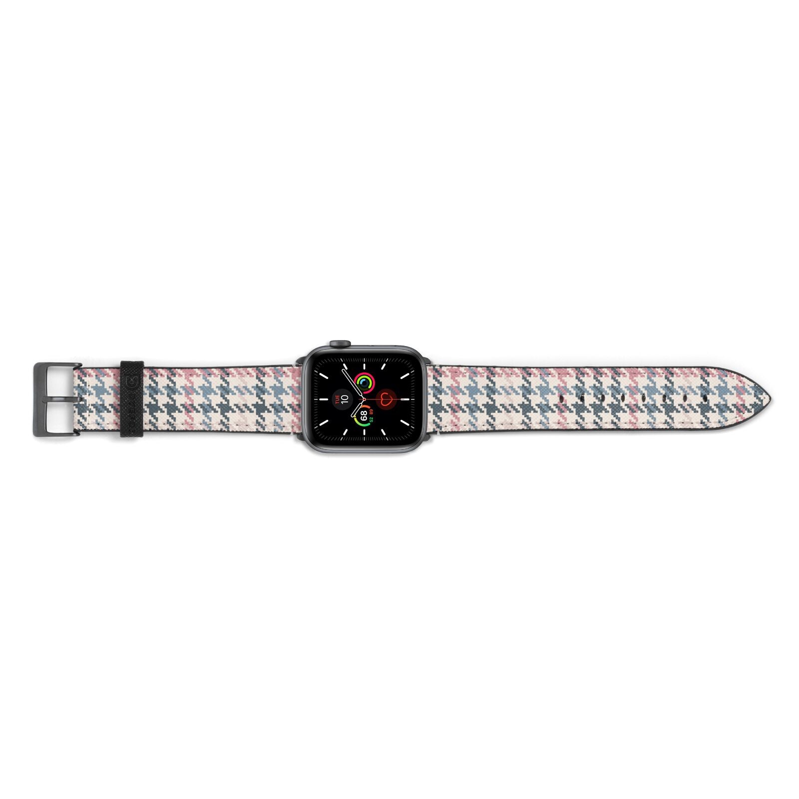 Tweed Houndstooth Apple Watch Strap Landscape Image Space Grey Hardware