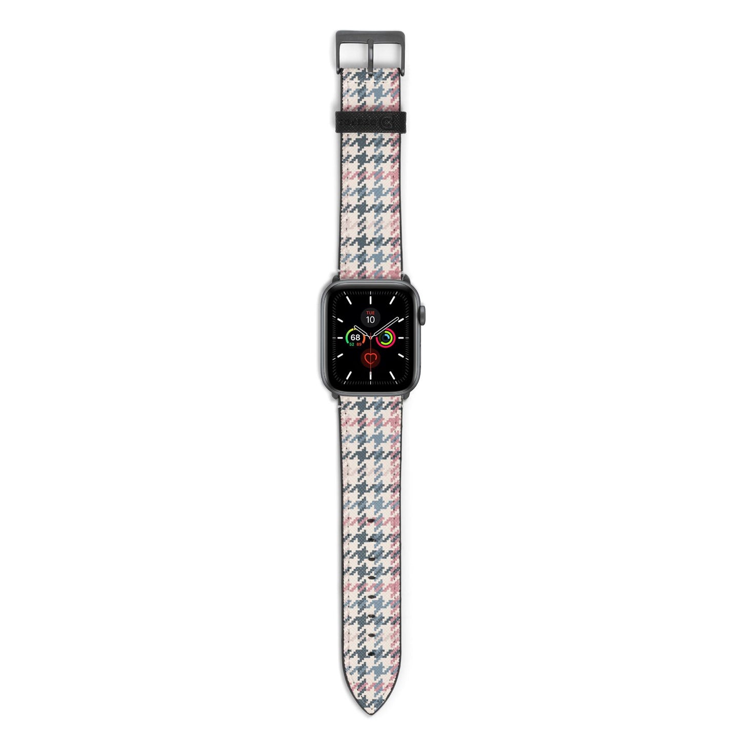 Tweed Houndstooth Apple Watch Strap with Space Grey Hardware