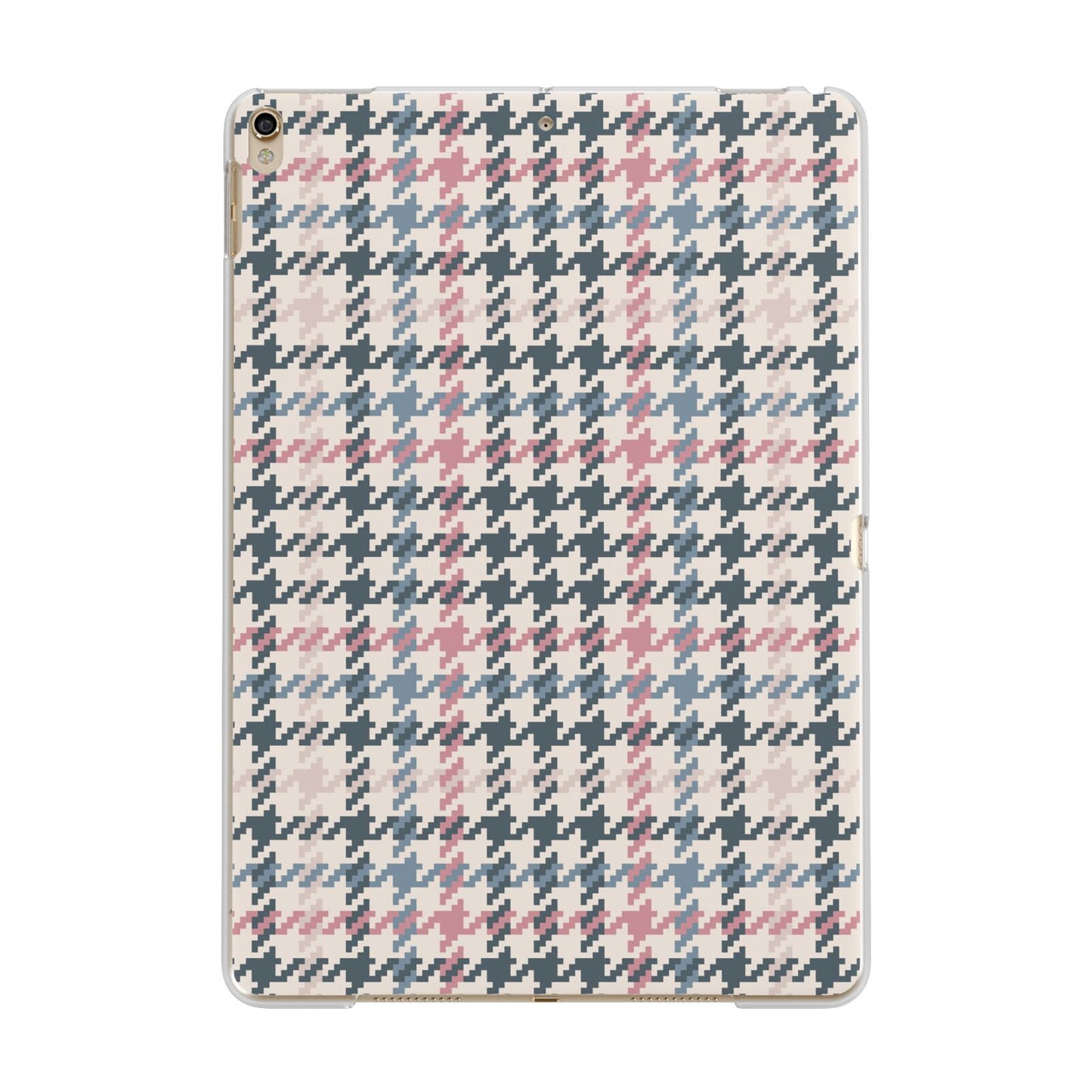 Tweed Houndstooth Apple iPad Gold Case